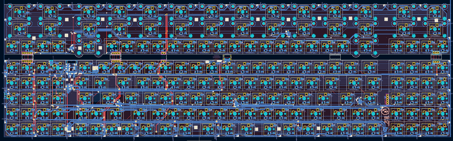 Completed PCB layout