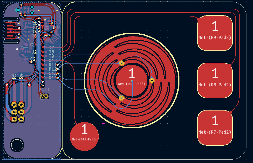 The second variant after routing